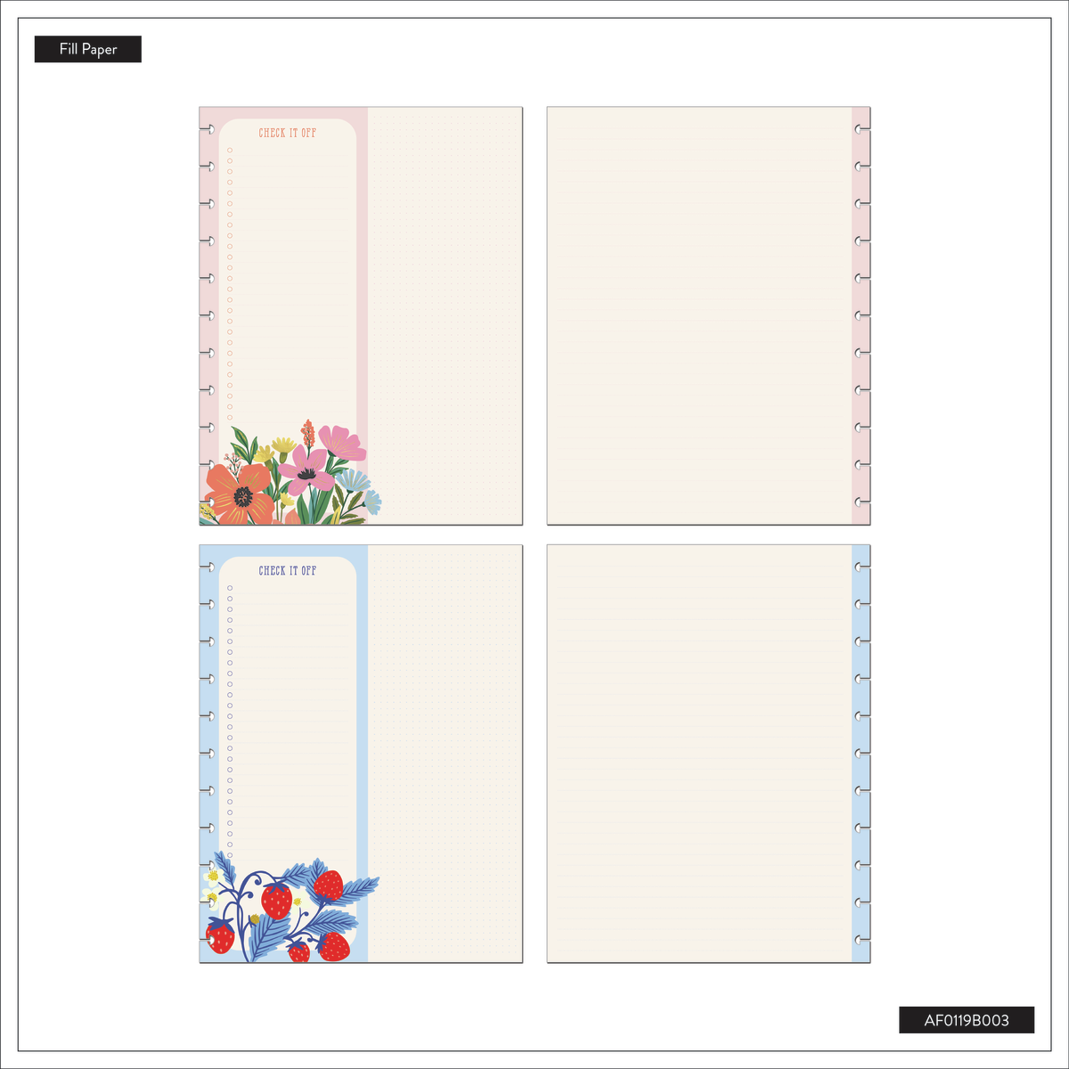 Teaching Seasons - Dashboard + Dotted Lined Big Filler Paper - 40 Sheets