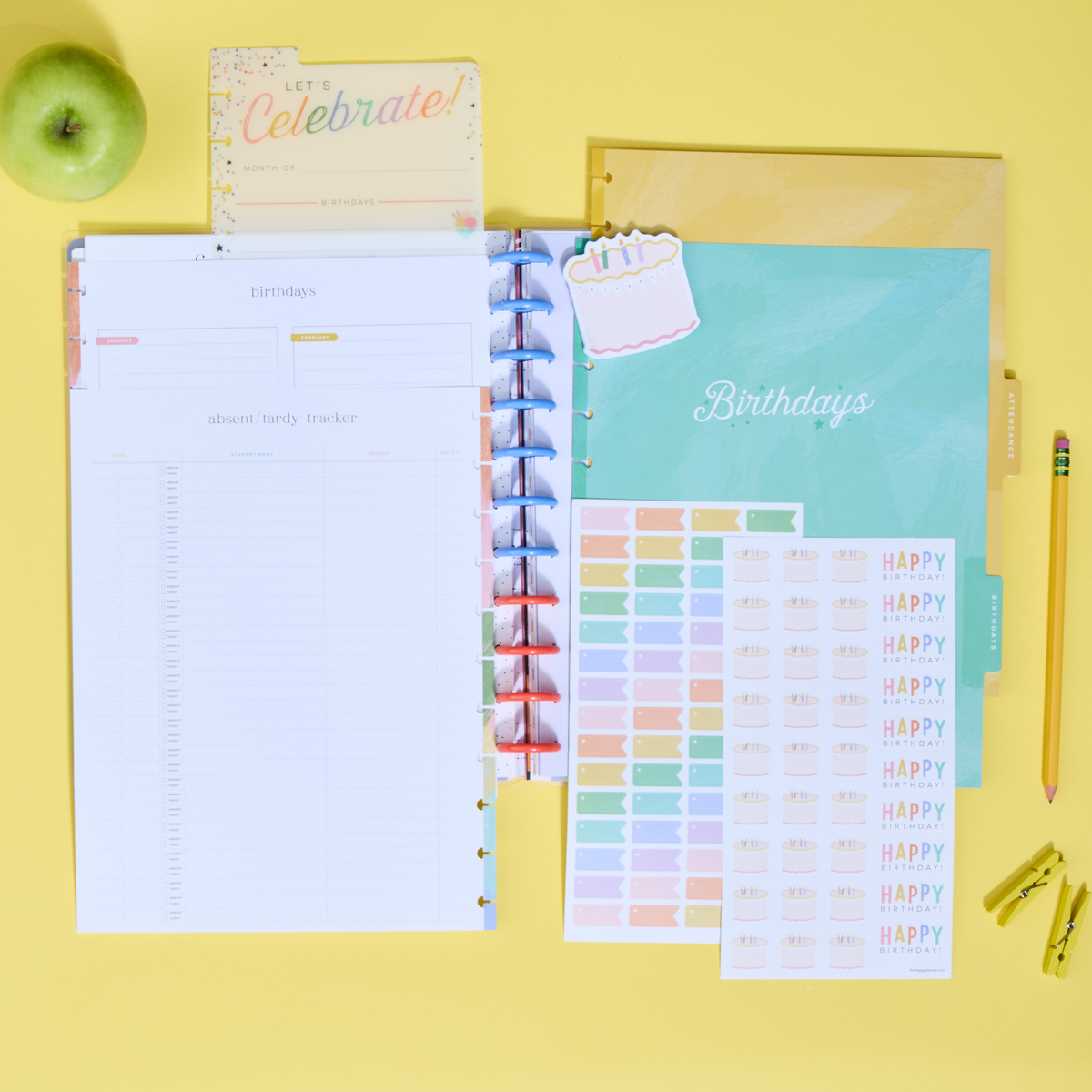 Student Attendance & Birthdays - Big Teacher Accessory Pack