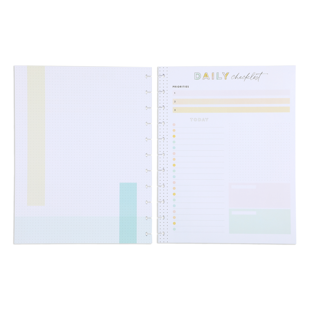 Daily Checklist and Priorities Big Filler Paper