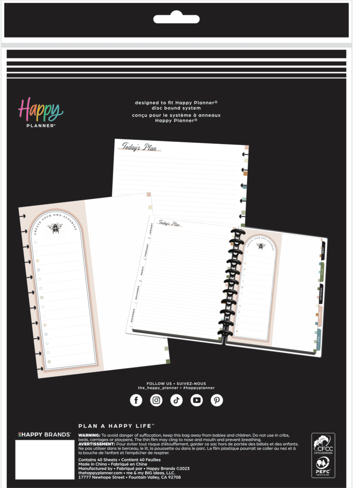 Woodland Charm - Dashboard + Dot Lined Big Filler Paper - 40 Sheets