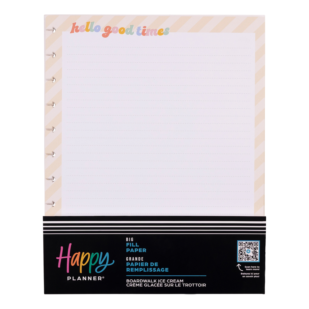 Boardwalk Ice Cream - Dotted Lined Big Filler Paper - 40 Sheets