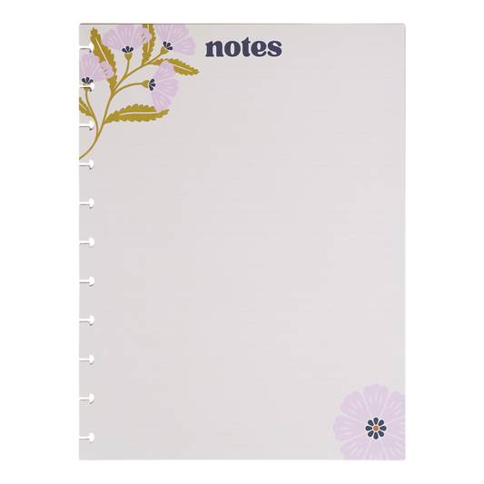 Plum Happy - Dotted Lined Big Filler Paper - 40 Sheets