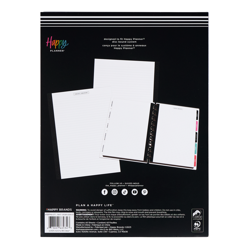 Aesthetique Teacher - Dotted Lined Big Filler Paper - 40 Sheets