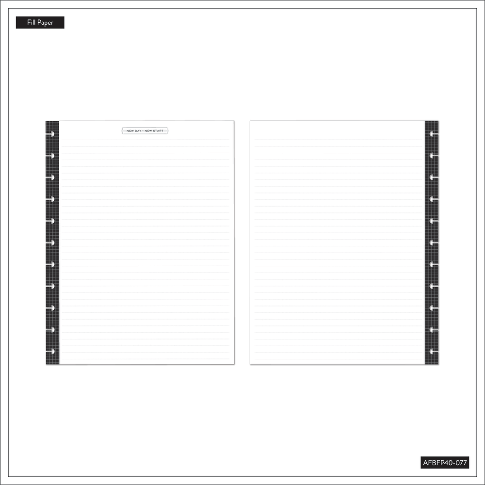 Aesthetique Teacher - Dotted Lined Big Filler Paper - 40 Sheets
