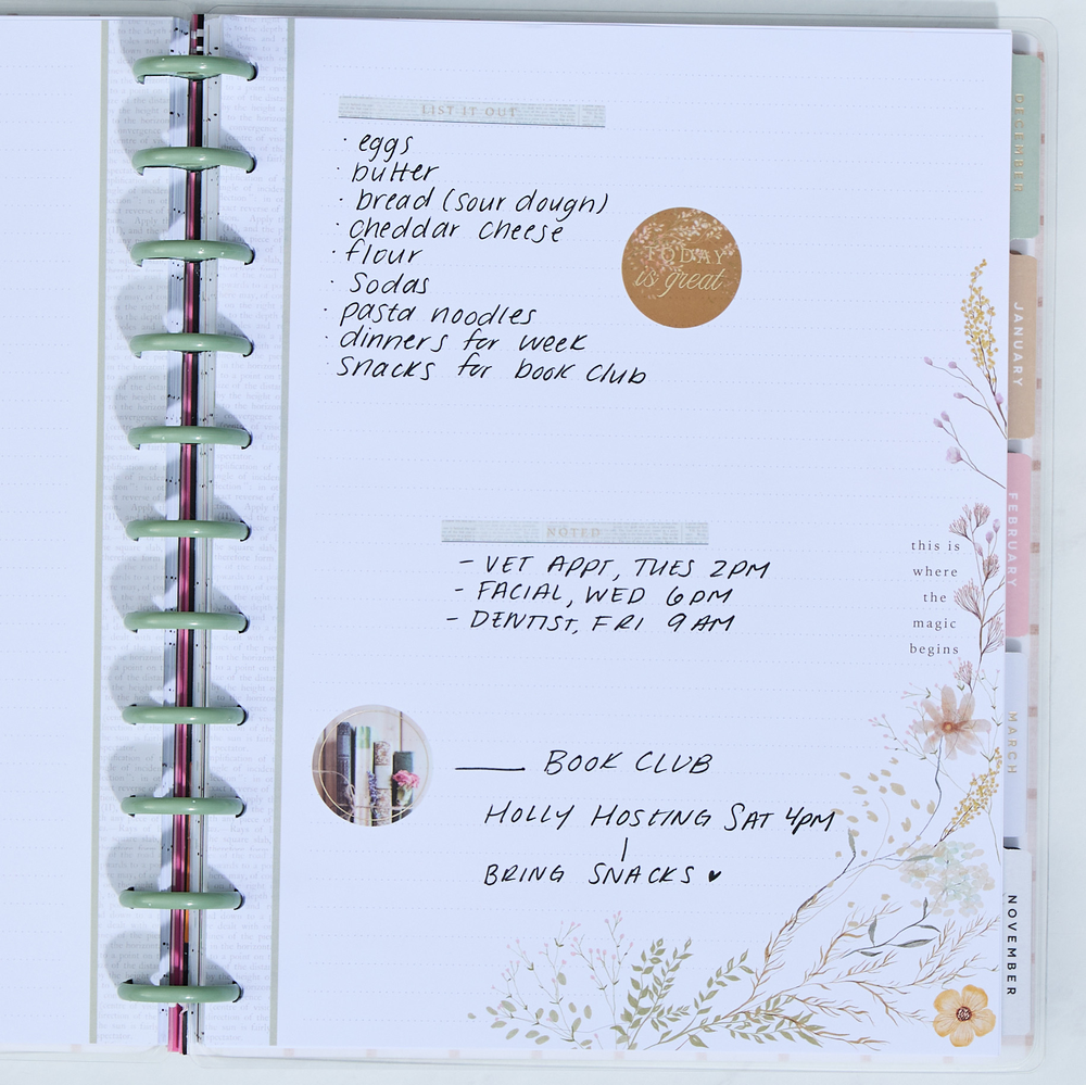 Reading in the Garden Teacher - Dotted Lined Big Filler Paper - 40 Sheets