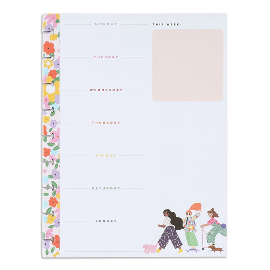 Groovin' & Movin' Block Notepad - Classic - 100 Sheets