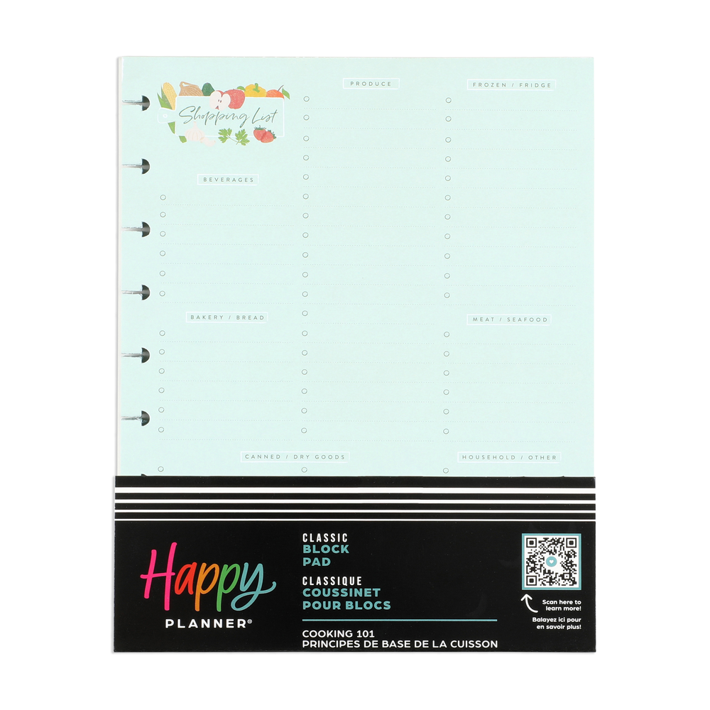 Cooking 101 - Classic Block Notepad - 100 Sheets