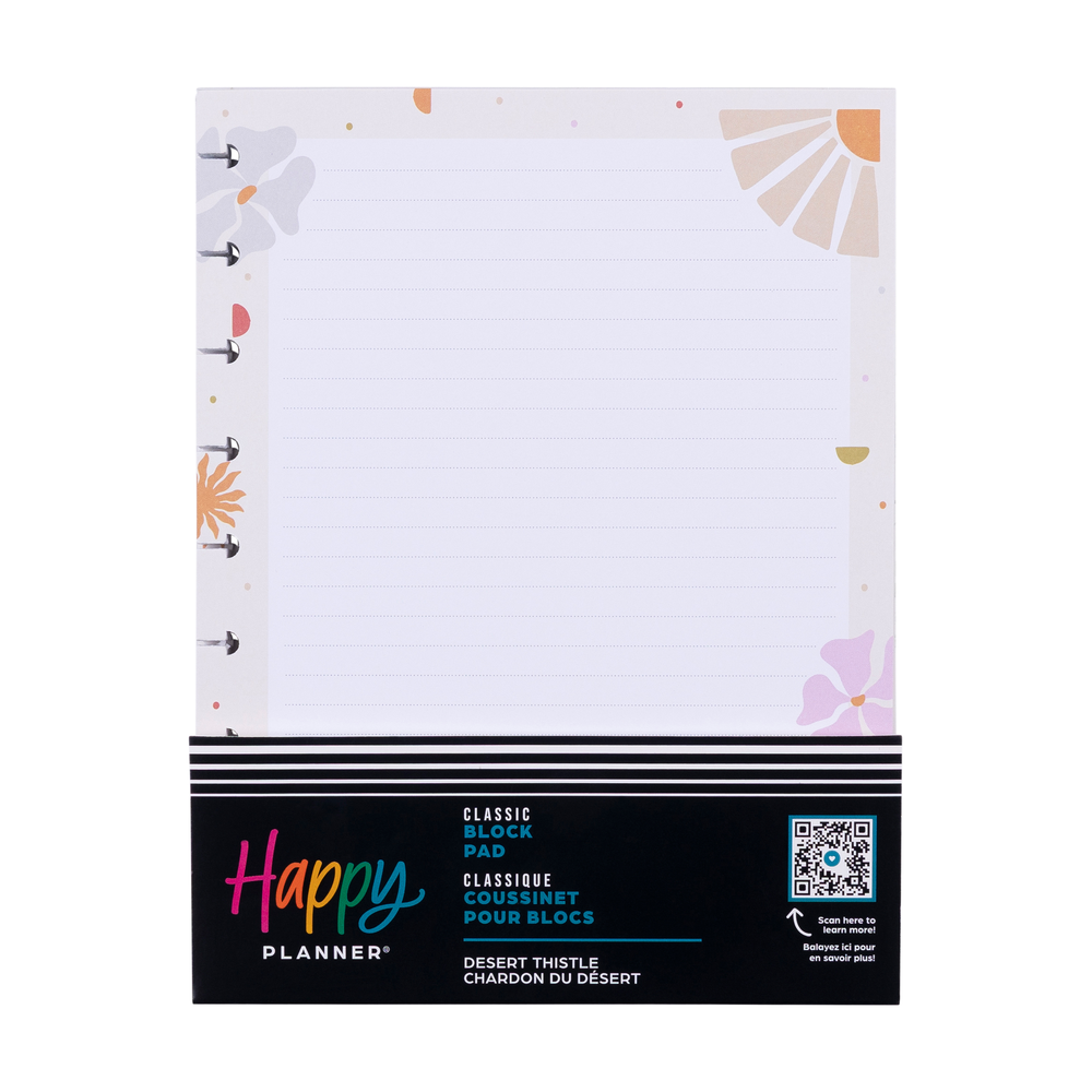 Desert Thistle - Classic Block Notepad - 100 Sheets