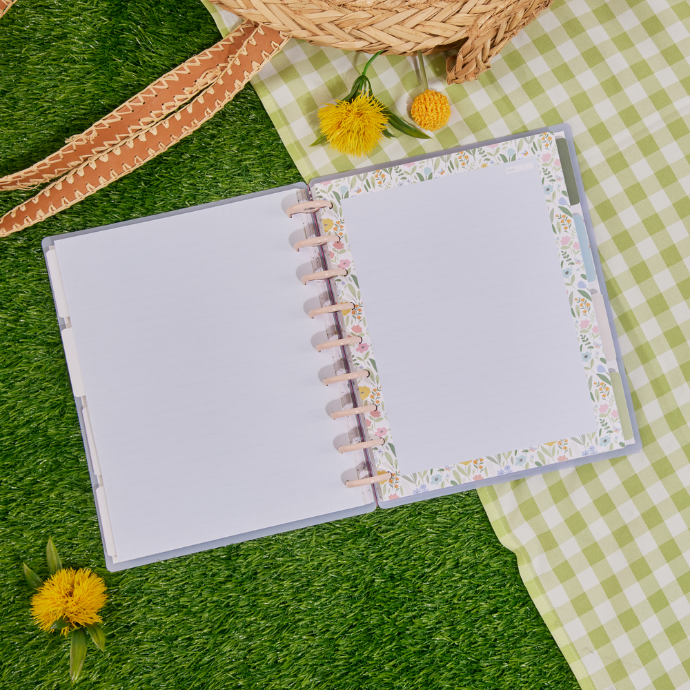 Everyday Sorbet Floral - Grid + Dotted Lined + Dot Grid Classic Filler Paper - 40 Sheets