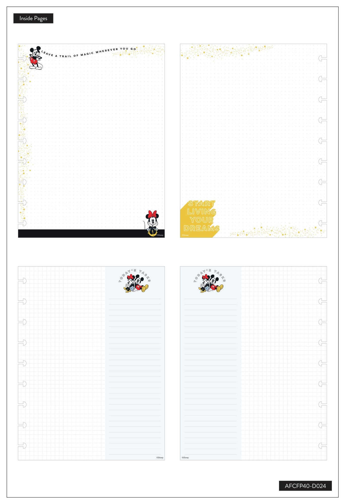 Mickey and Minnie Trail Of Magic Classic Filler Paper