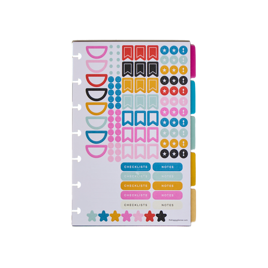 Happy Brights - Mini Plastic Dividers - 5 Pack