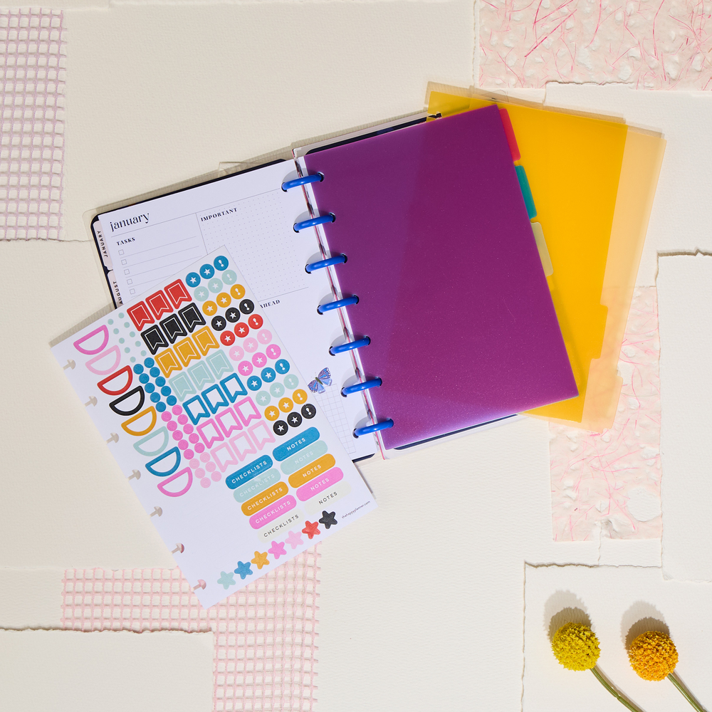 Happy Brights - Mini Plastic Dividers - 5 Pack