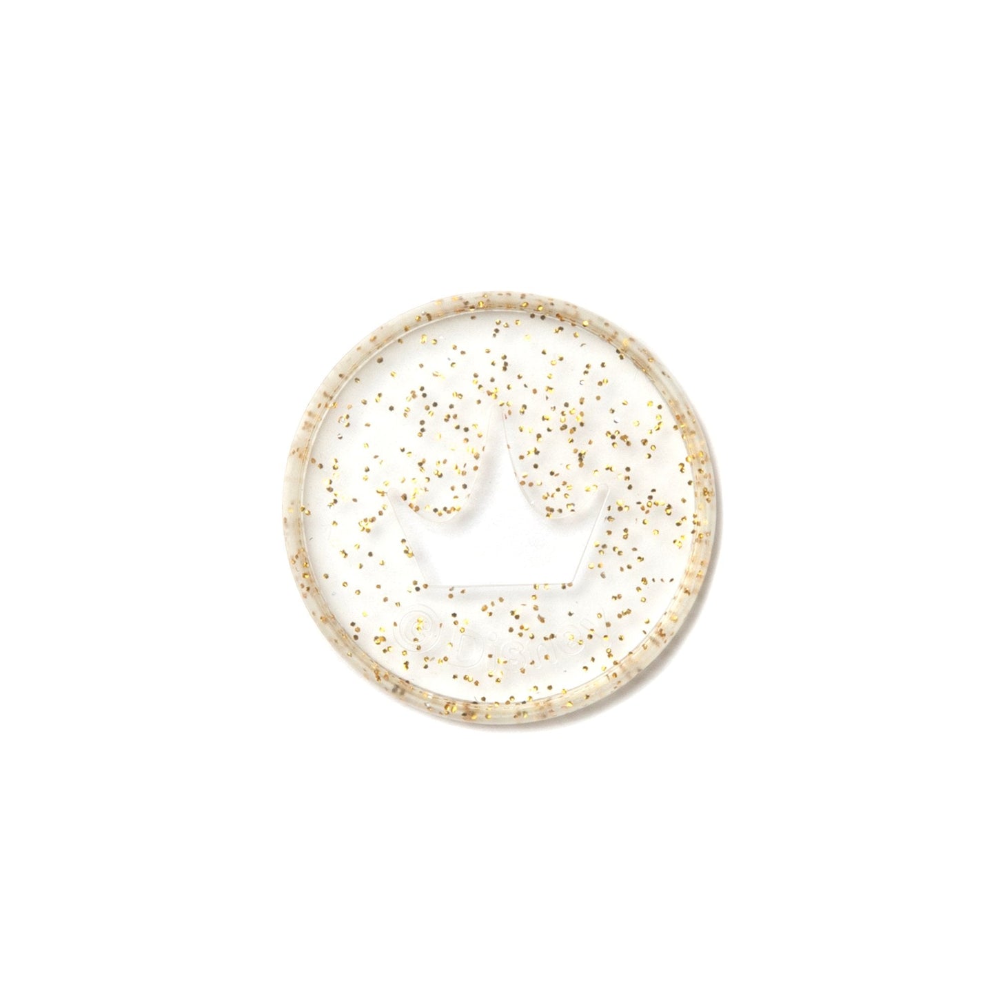 Disney © Princess Gold Glitter Crown Medium Plastic Disc Set