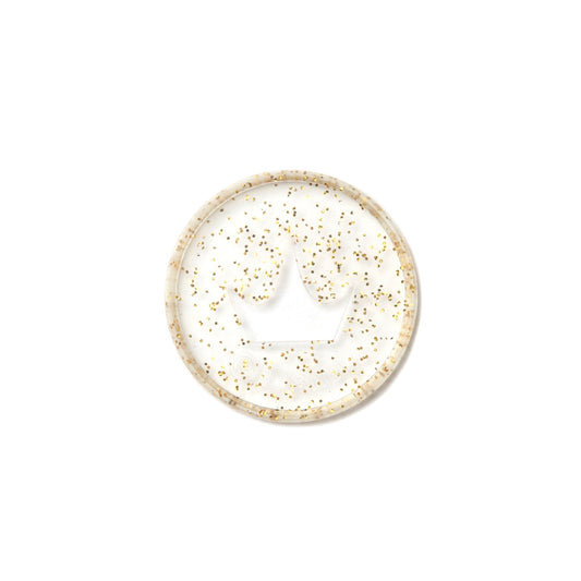 Disney © Princess Gold Glitter Crown Medium Plastic Disc Set
