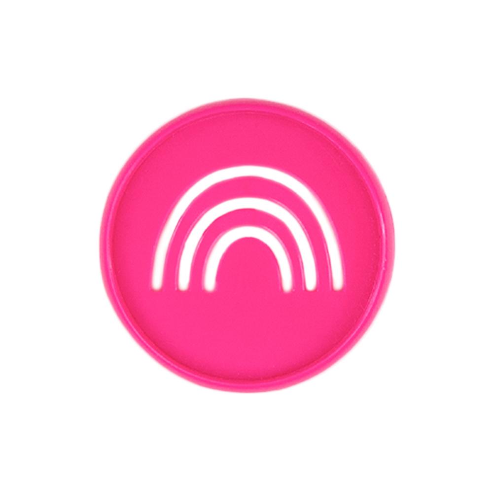 Rainbow Cutout Medium Disc Set - Bright Pink