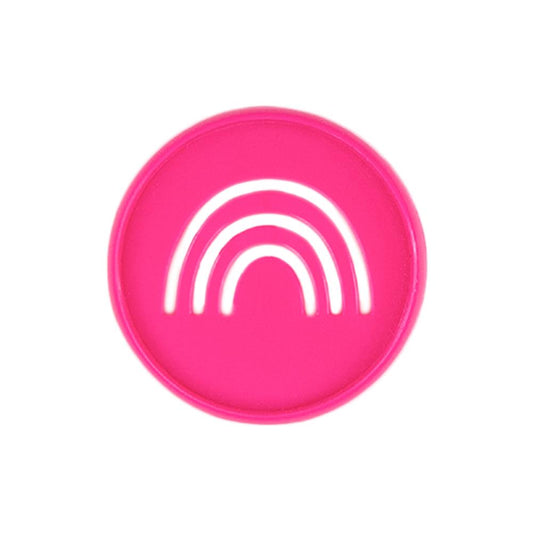 Rainbow Cutout Medium Disc Set - Bright Pink