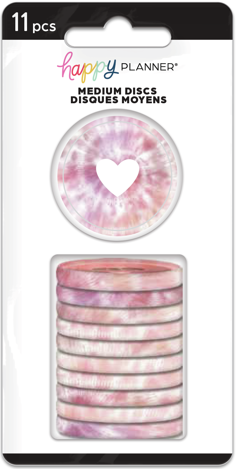 Medium Plastic Discs - Tie Dye