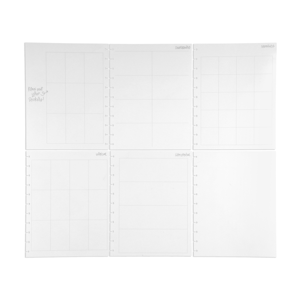 Big Clear Sticker Planning Guide