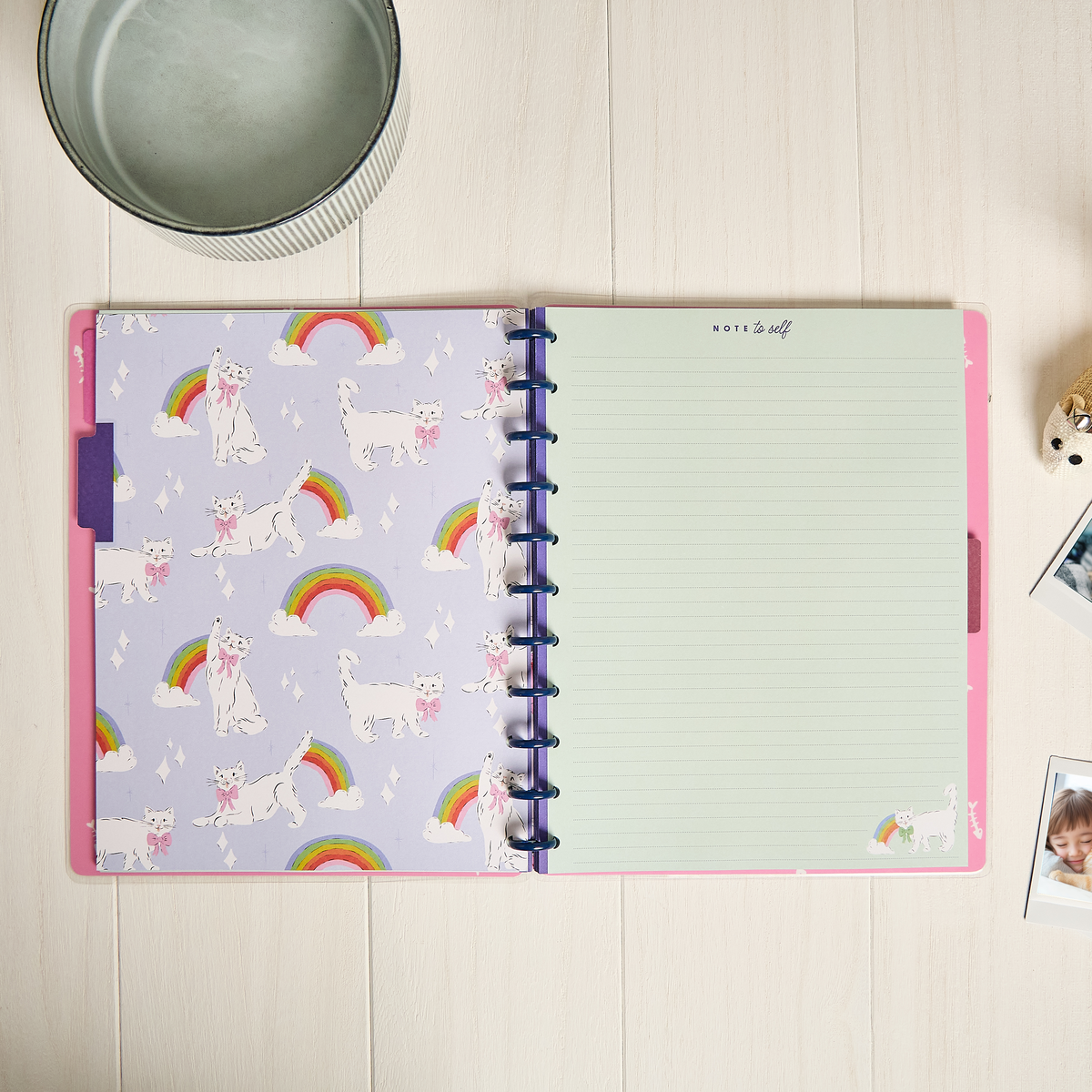 Purrfect Seasonal Cats - Dotted Lined Big Notebook - 60 Sheets