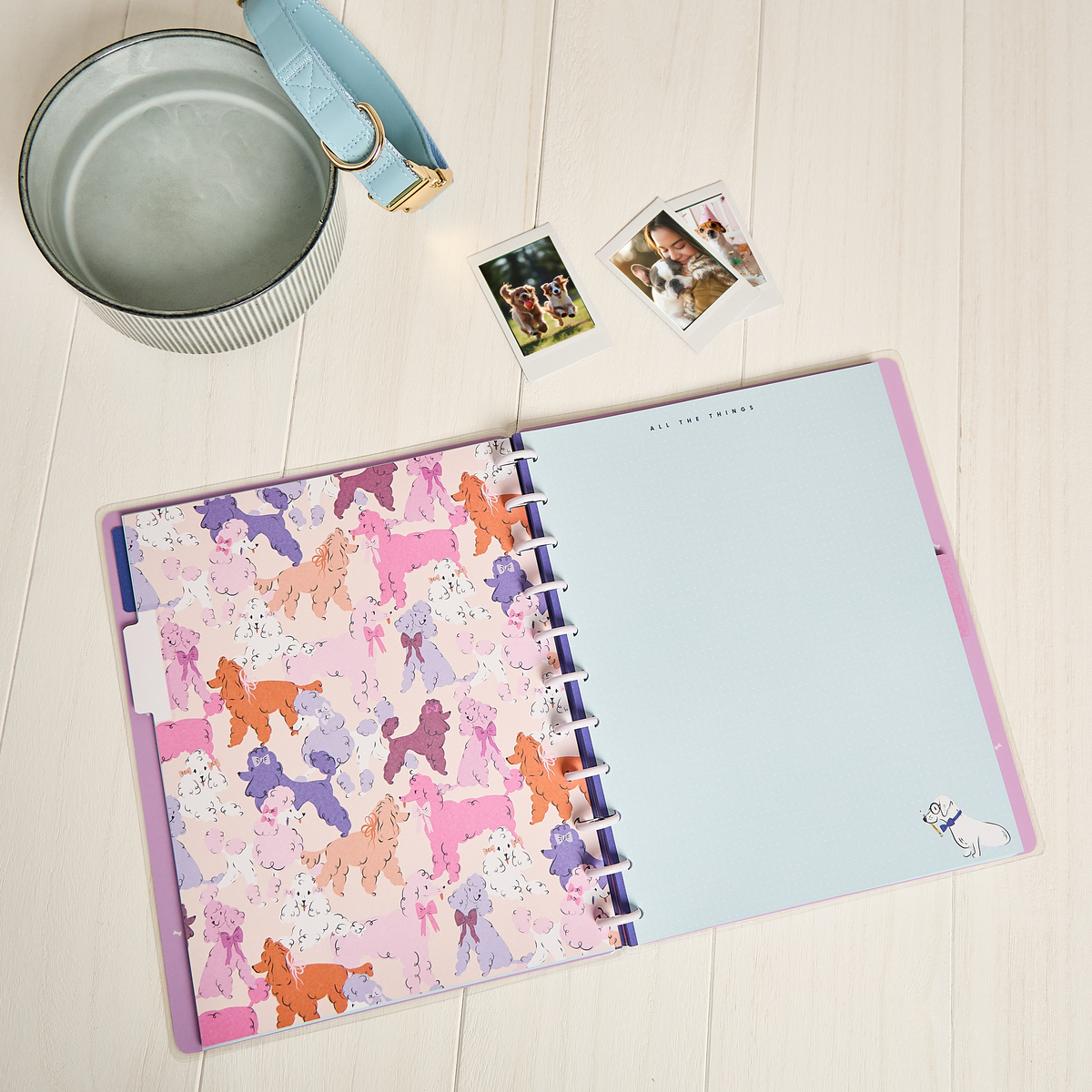 Pawsitive Seasonal Dogs - Dot Grid Big Notebook - 60 Sheets