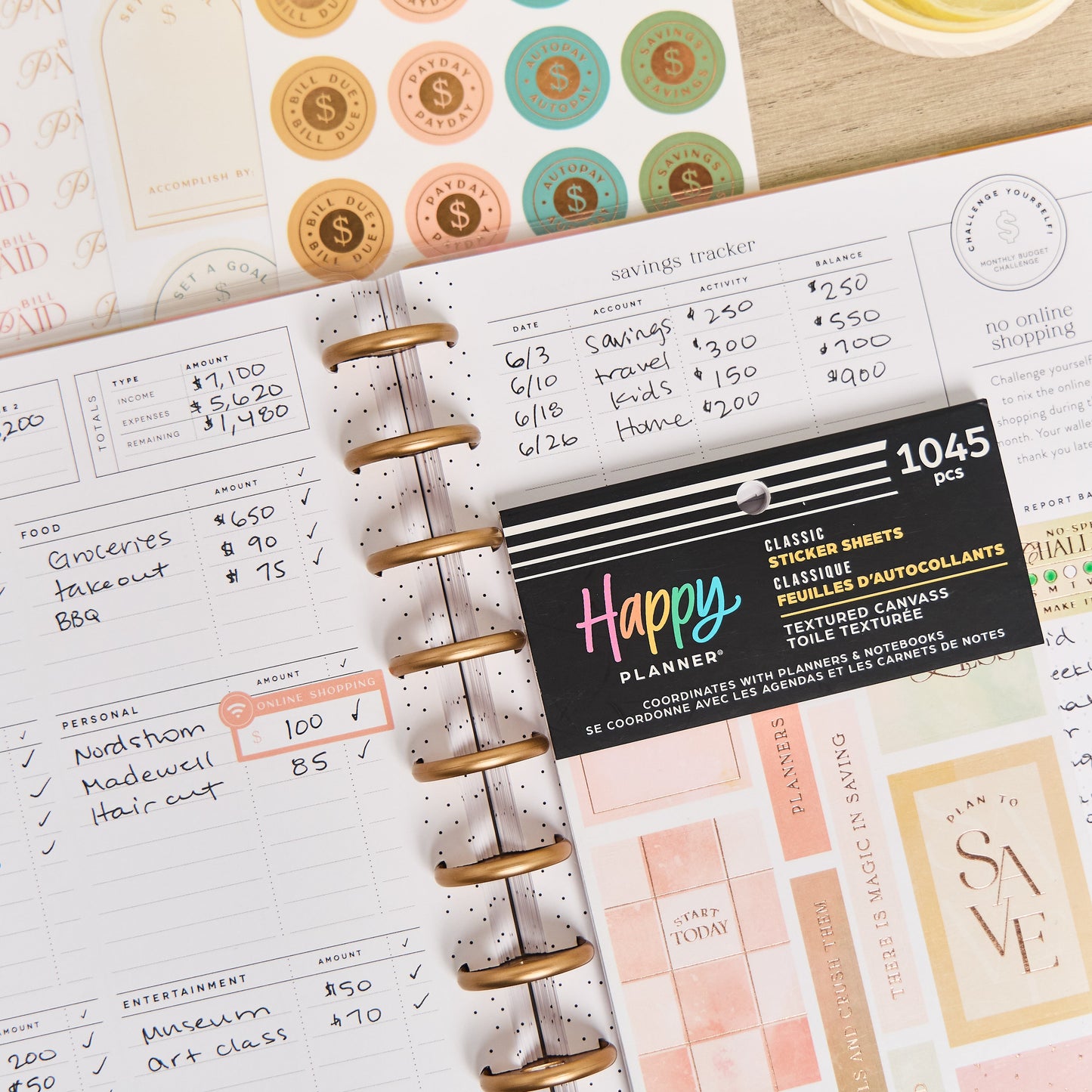 Textured Canvas Budget - Value Pack Stickers