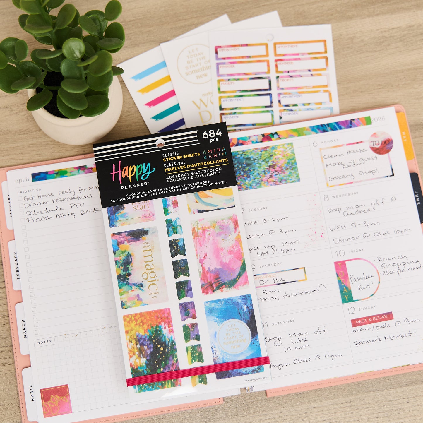 Abstract Watercolor - Value Pack Stickers
