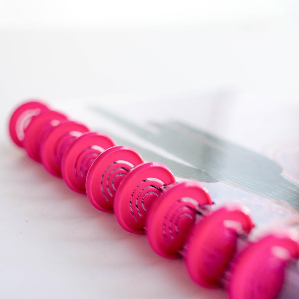 Rainbow Cutout Medium Disc Set - Bright Pink