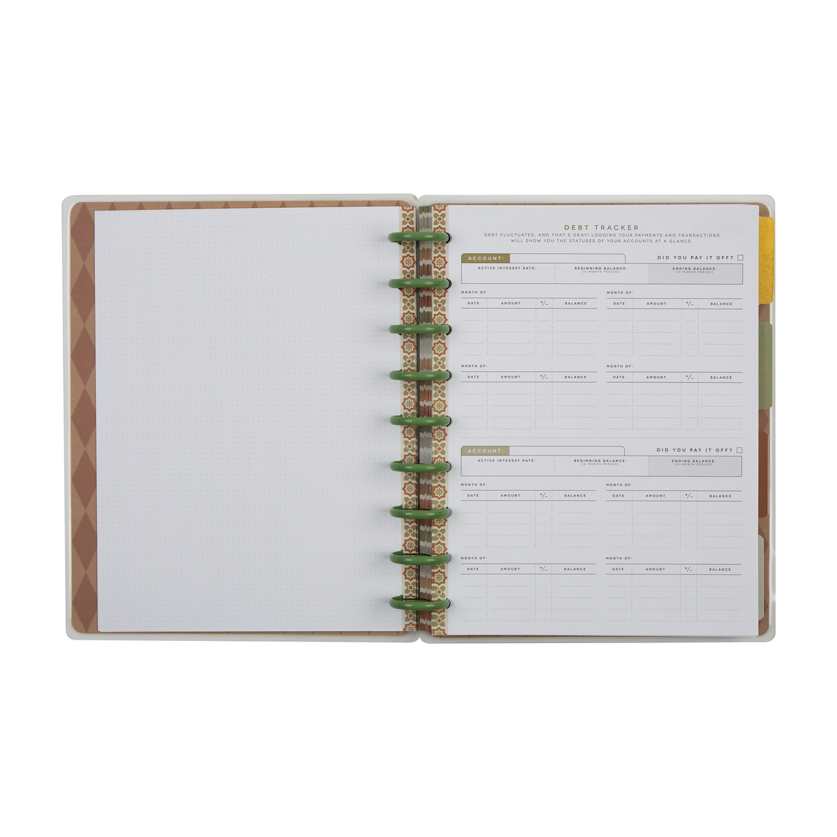 Reflect & Grow - Classic Guided Budget Journal - 80 Sheets