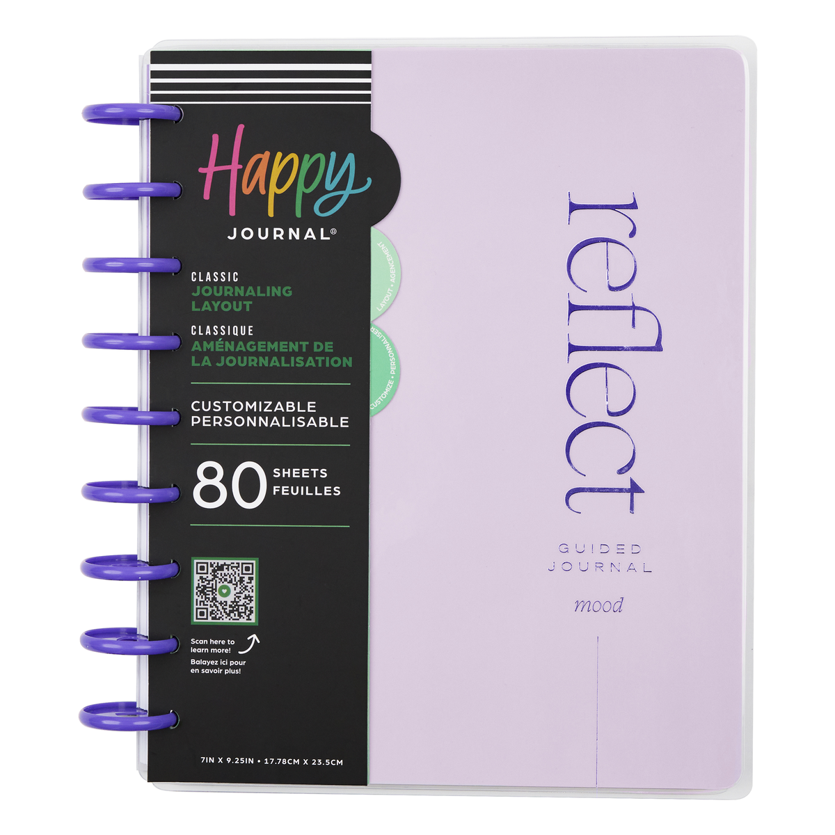 Reflect & Grow - Classic Guided Mood Journal - 80 Sheets