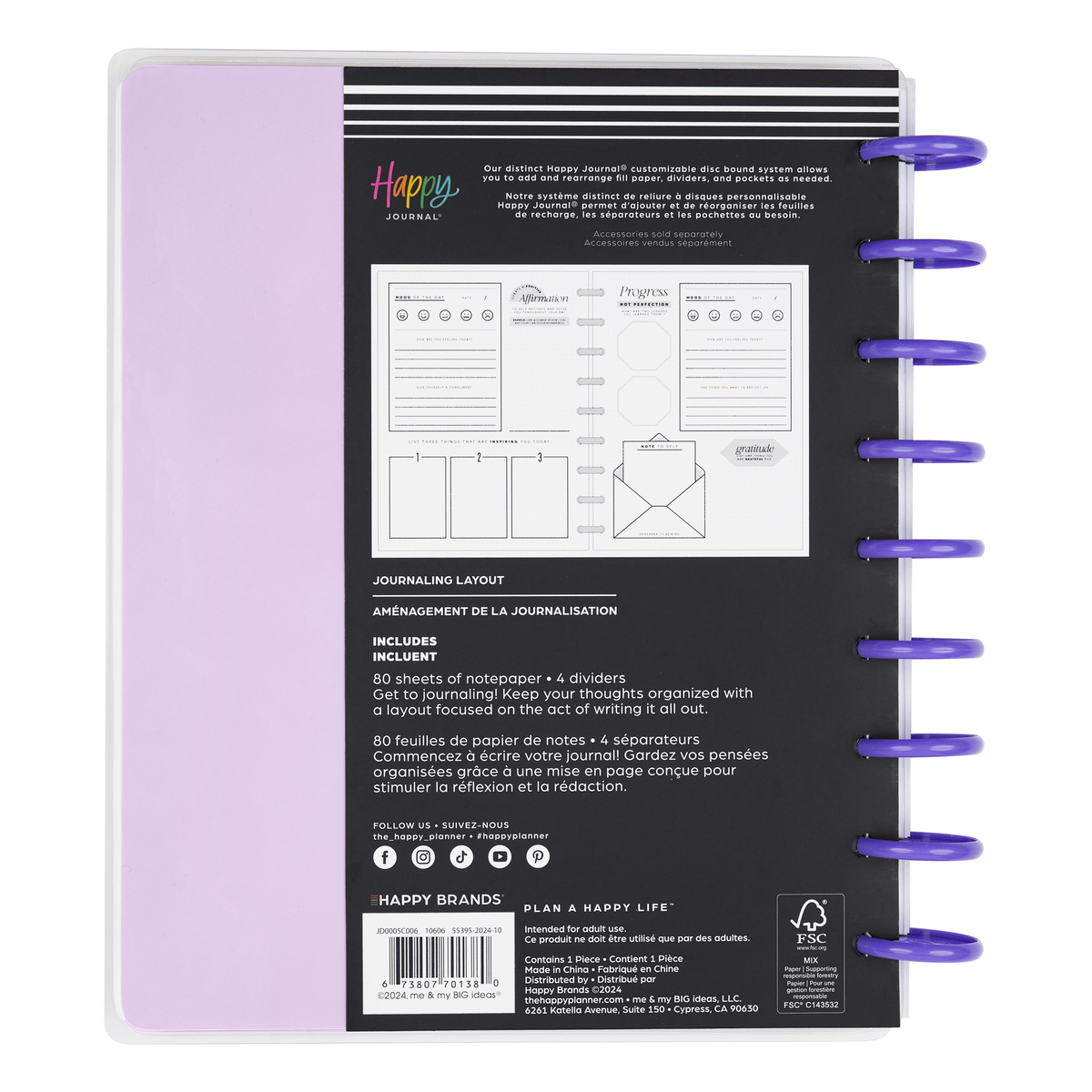 Reflect & Grow - Classic Guided Mood Journal - 80 Sheets