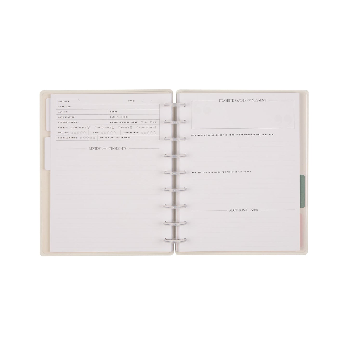 Modern Bookish - Classic Guided Reading Journal - 80 Sheets