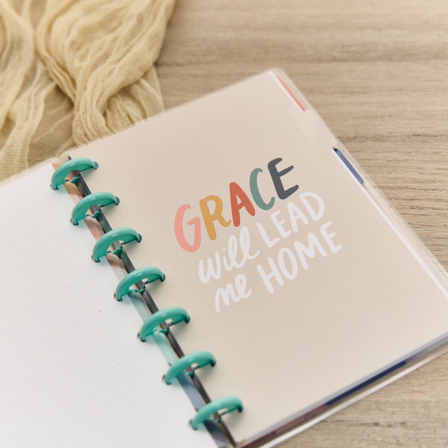 Watercolor Grace Faith - Dotted Lined Mini Notebook - 60 Sheets