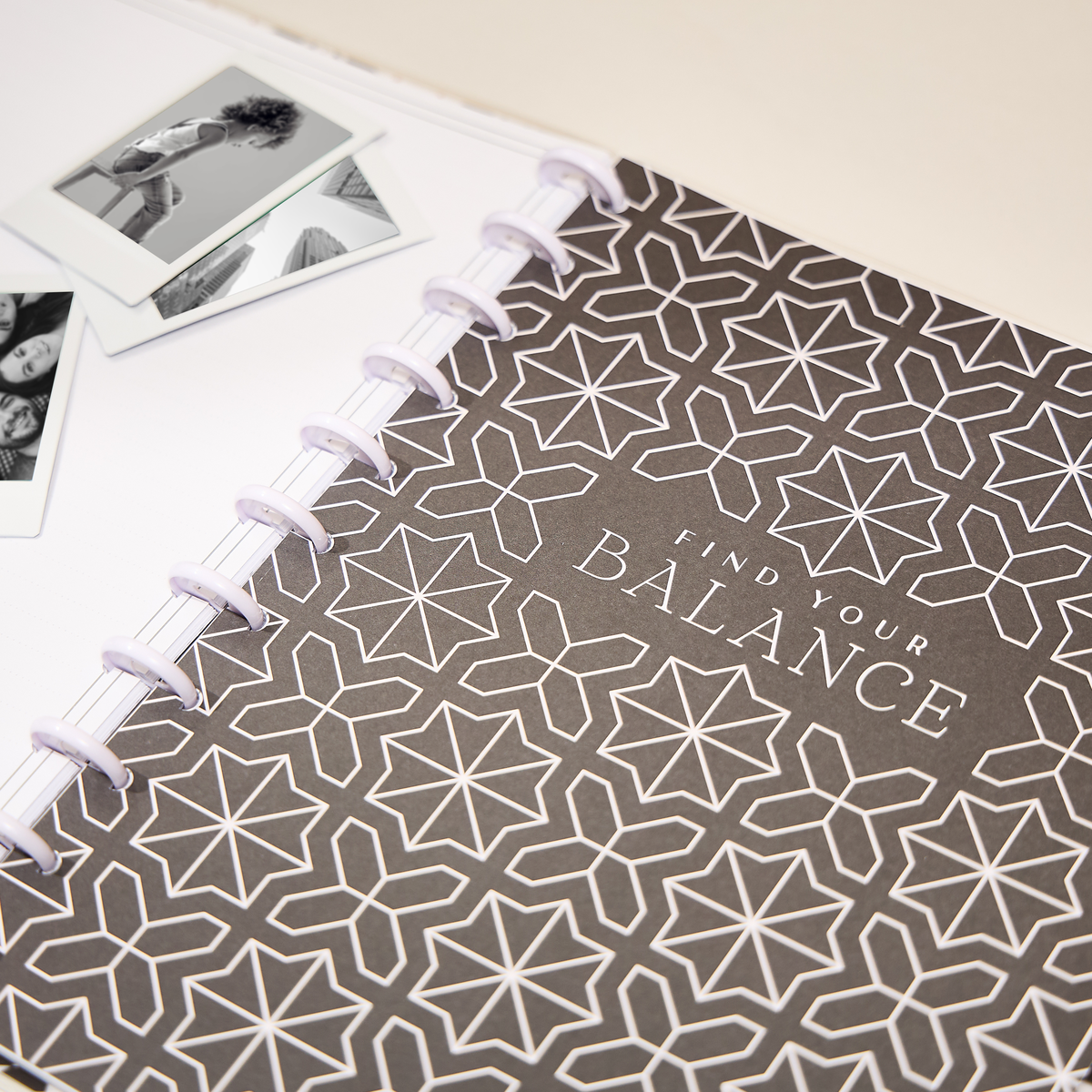 Textured Tile - Dotted Lined Big Notebook - 60 Sheets