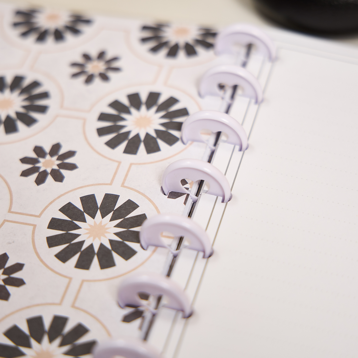 Textured Tile - Dotted Lined Big Notebook - 60 Sheets