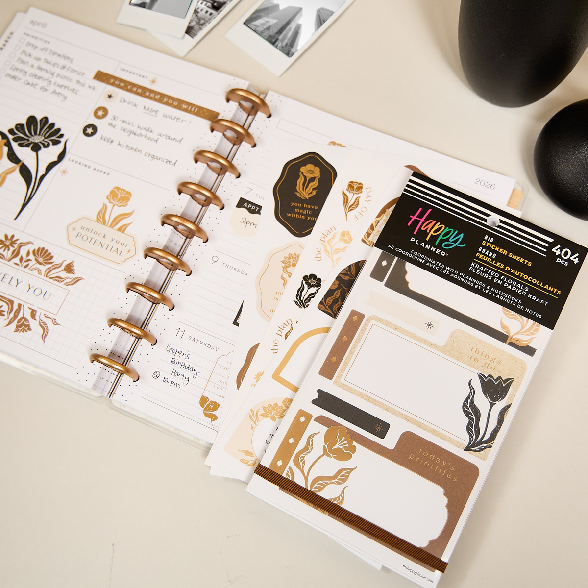 Krafted Florals - Value Pack Stickers - Big