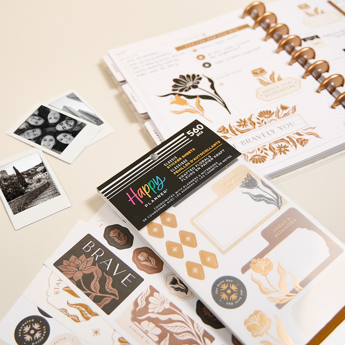 Krafted Florals - Value Pack Stickers