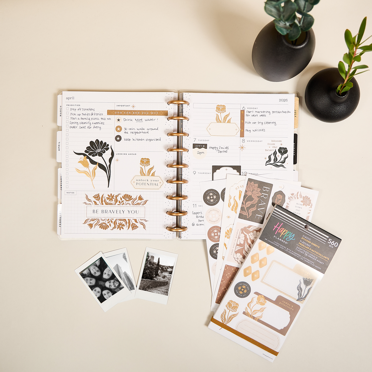 Krafted Florals - Value Pack Stickers