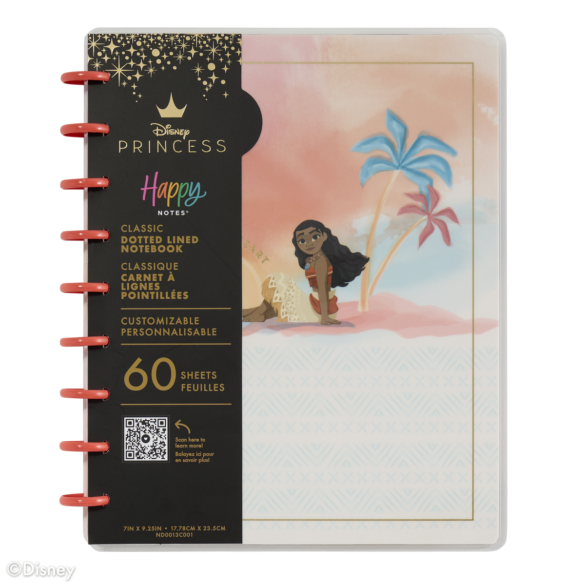 Disney Moana - Dotted Lined Classic Notebook - 60 Sheets