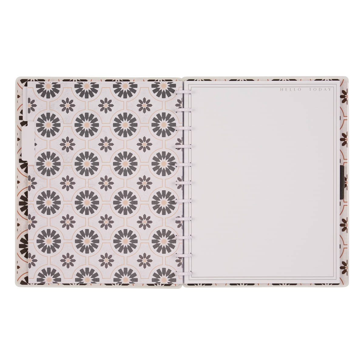 Textured Tile - Dotted Lined Big Notebook - 60 Sheets