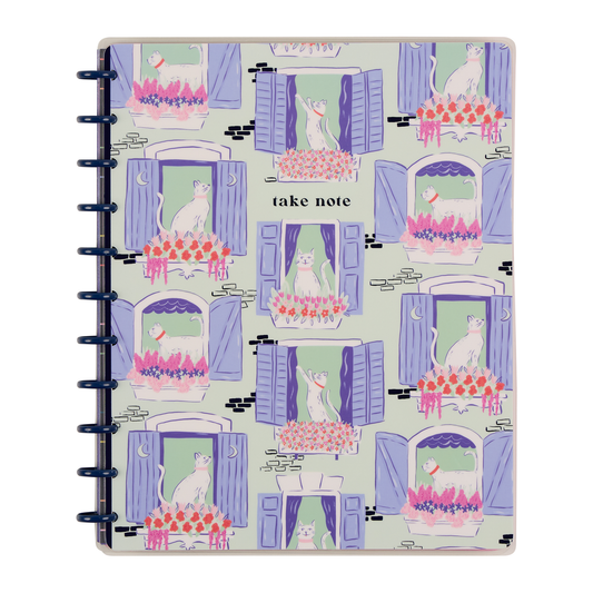 Purrfect Seasonal Cats - Dotted Lined Big Notebook - 60 Sheets
