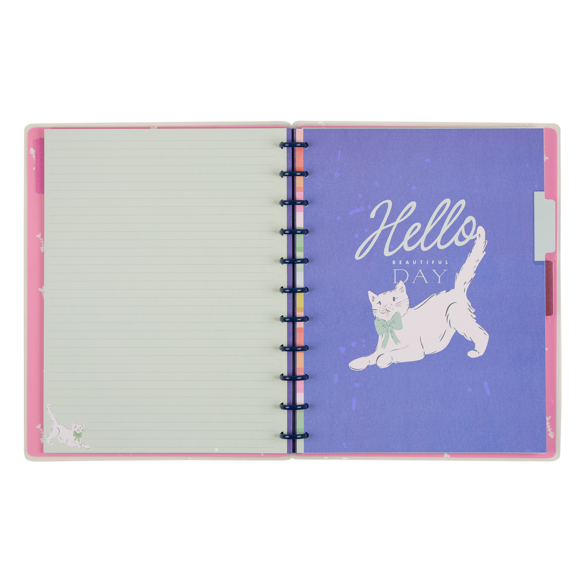 Purrfect Seasonal Cats - Dotted Lined Big Notebook - 60 Sheets