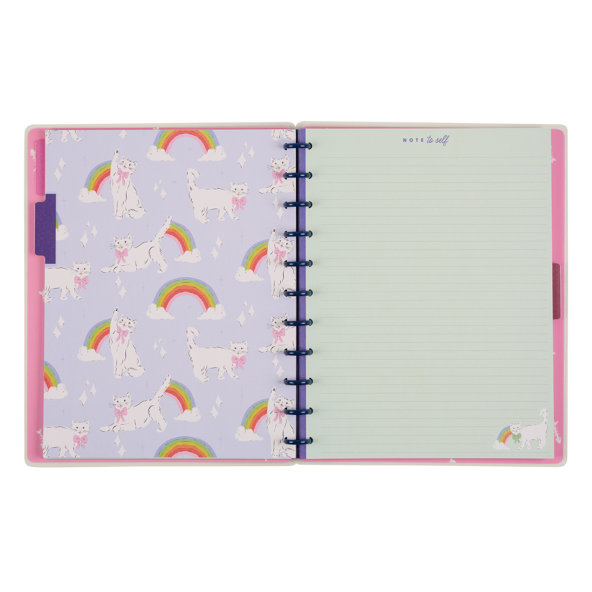 Purrfect Seasonal Cats - Dotted Lined Big Notebook - 60 Sheets