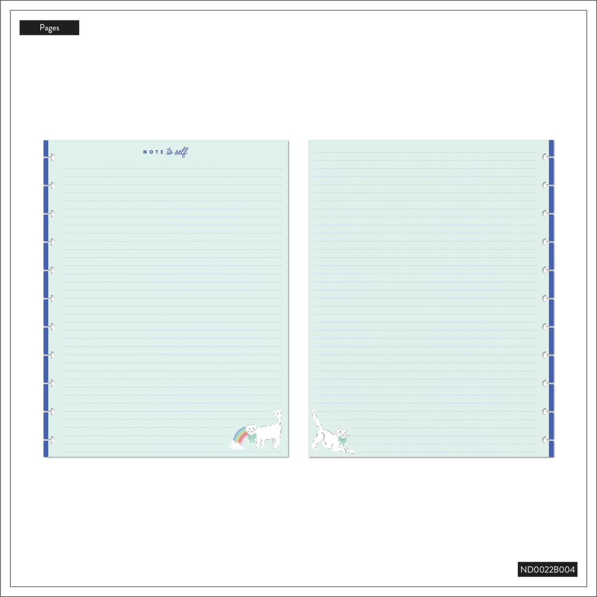 Purrfect Seasonal Cats - Dotted Lined Big Notebook - 60 Sheets