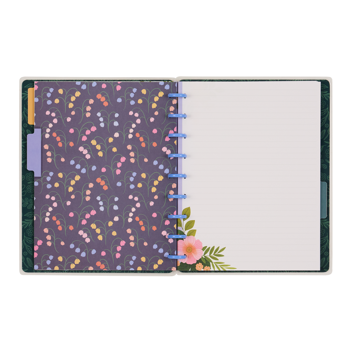 Midnight Meadow - Dotted Lined Classic Notebook - 60 Sheets