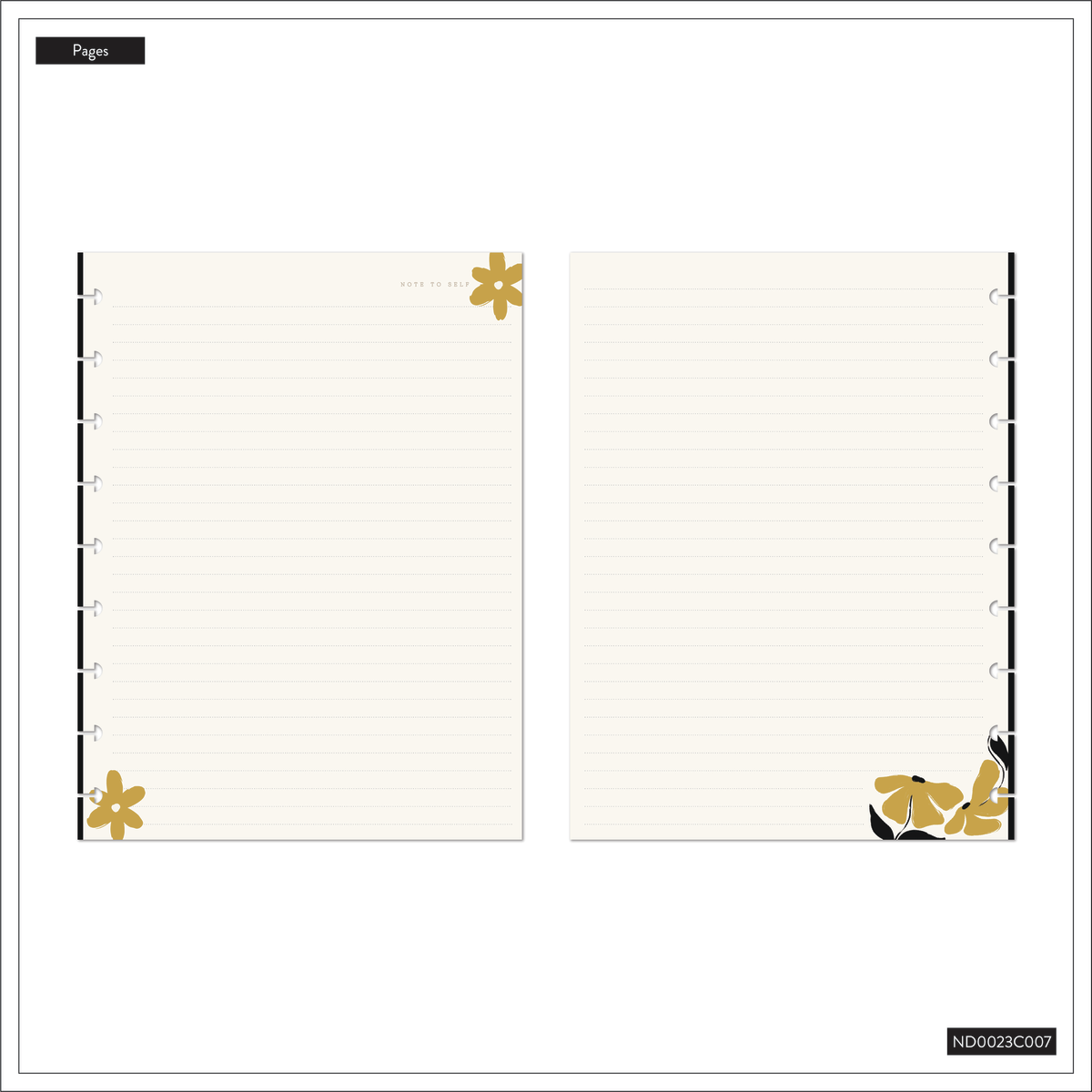 Mod Sketches - Dotted Lined Classic Notebook - 60 Sheets