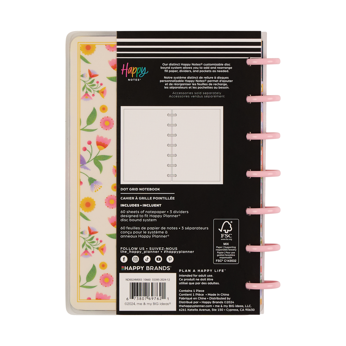 Bloom & Glow - Dot Grid Mini Notebook - 60 Sheets