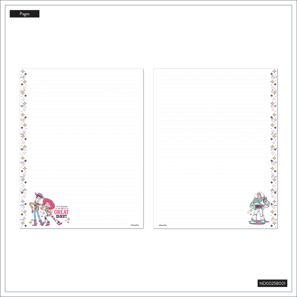 Disney & Pixar Toy Story 30th Anniversary - Dotted Lined Big Notebook - 60 Sheets
