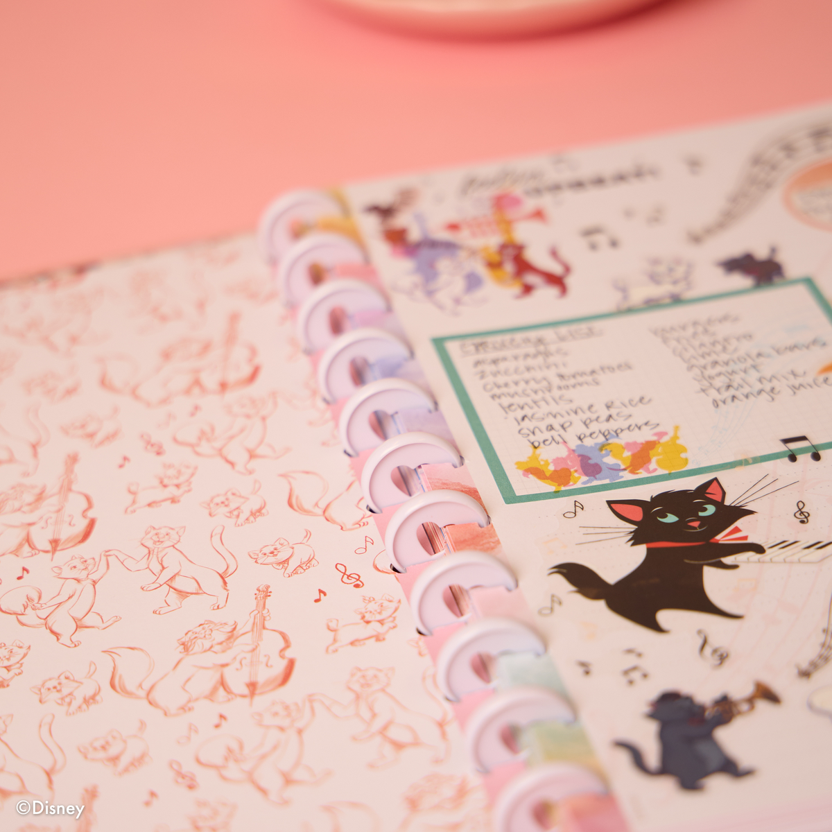 Disney The Aristocats - Dotted Lined Big Notebook - 60 Sheets