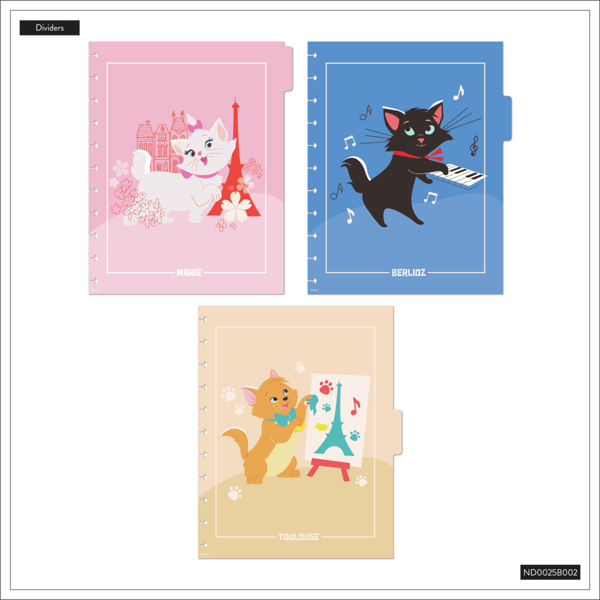 Disney The Aristocats - Dotted Lined Big Notebook - 60 Sheets