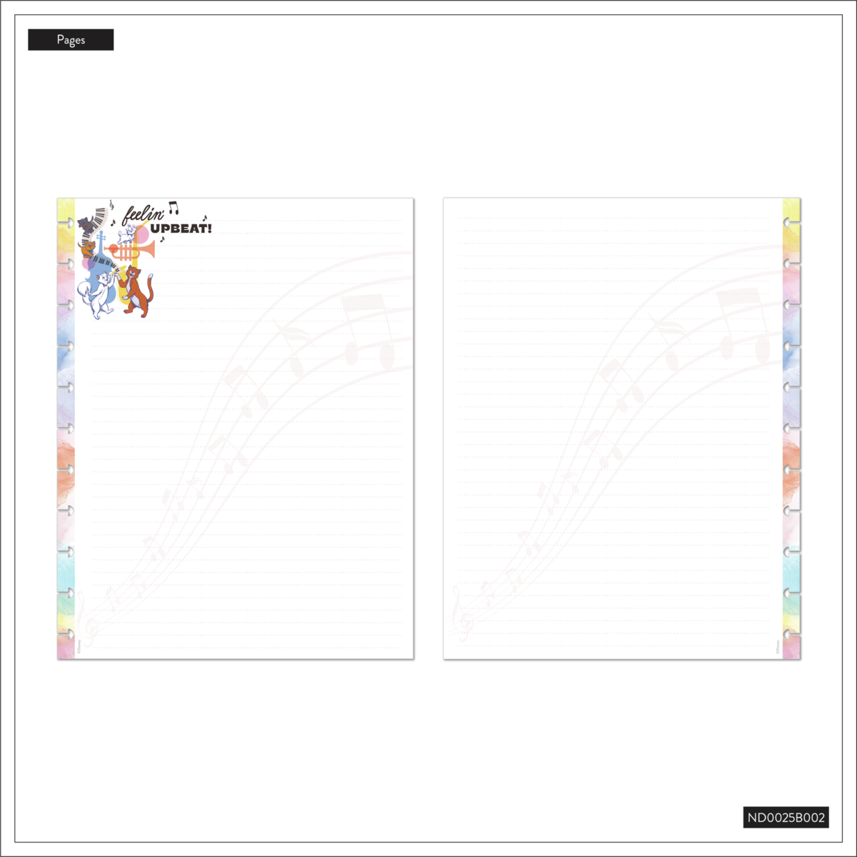 Disney The Aristocats - Dotted Lined Big Notebook - 60 Sheets